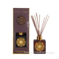 Amber glass bottles fragrance reed stick diffuser set